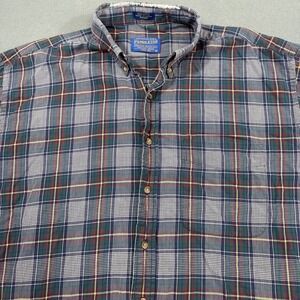 FLANNEL SHRIT PENDLETON Mens Large Plaid Southwestern L/S‎ Lightweight Cowboy